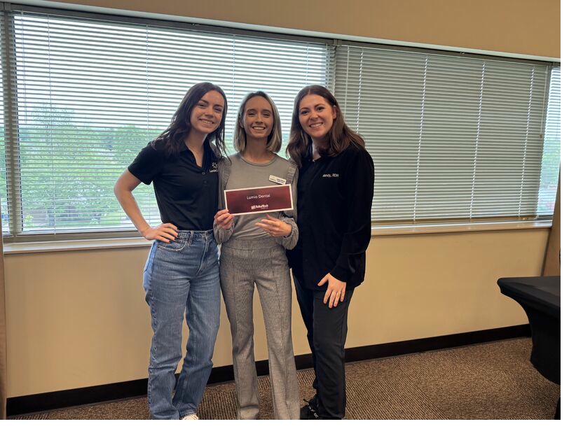 Mandy Walters with dental students